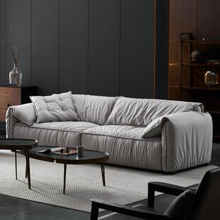 意式极简客厅科技布沙发家具小户型磨砂布艺沙发云朵双人三人位