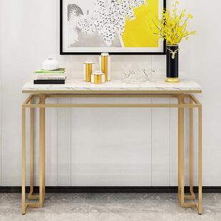 北欧大理石玄关柜轻奢风客厅条几靠墙长方形条案端景台玄关桌