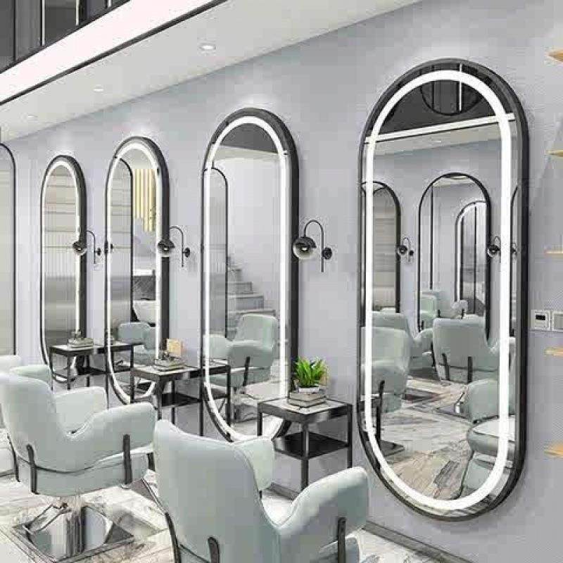 美发镜子发廊专用落地理发店镜台网红带灯LED单面发光挂墙智能镜,收纳整理,烫衣板及配件,淘宝优惠券,粉丝福利购,淘宝优惠卷
