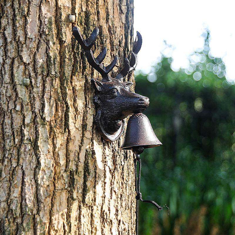 欧式铸铁鹿头门铃家居复古花园庭院装饰工艺手摇铃壁挂创意怀旧,机械设备,其他机械设备,淘宝优惠券,粉丝福利购,淘宝优惠卷