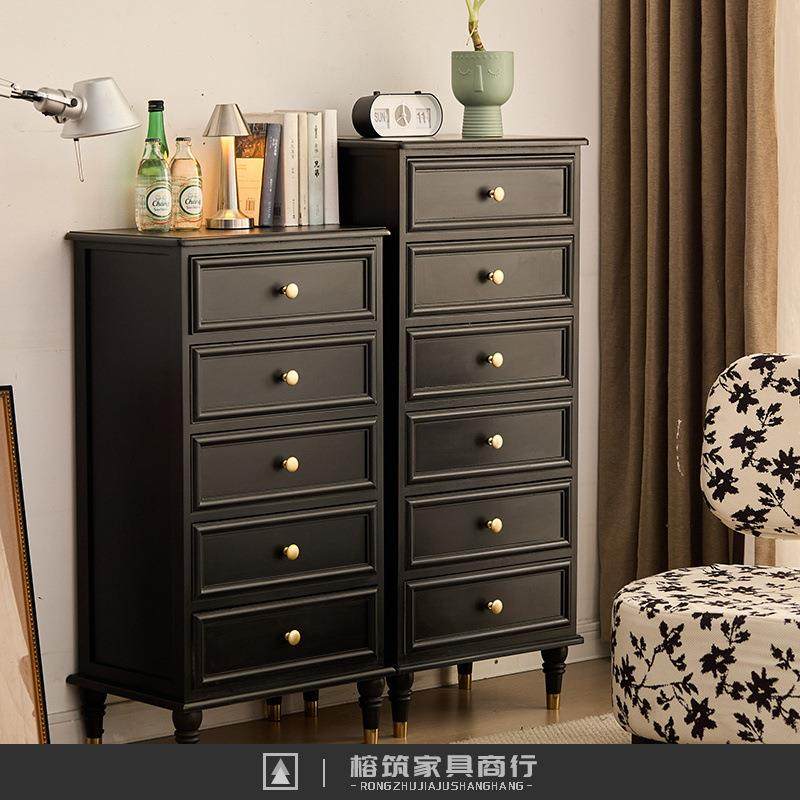 高档实木五斗柜收纳柜斗柜卧室储物柜多层客厅家用美式复古柜子,收纳整理,烫衣板及配件,淘宝优惠券,粉丝福利购,淘宝优惠卷