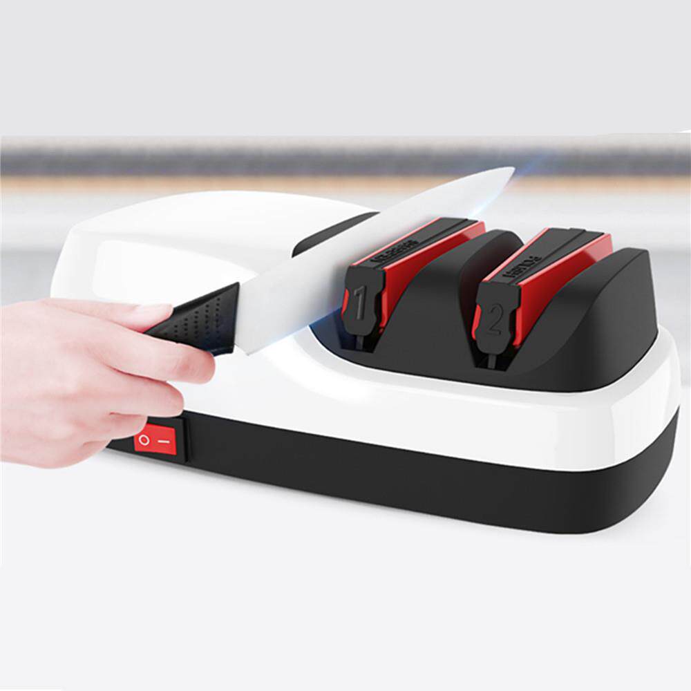 家用厨房小电器轻巧型电动磨刀器耐用金刚砂轮磨刀器