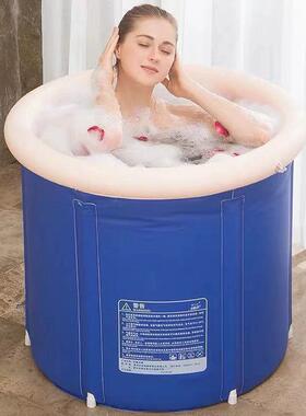 加厚折叠洗澡桶家用成号泡澡桶浴桶儿童洗澡桶浴盆婴儿洗澡盆