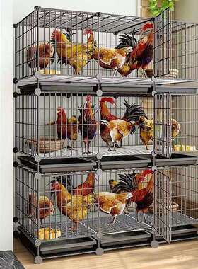 鸡笼子家用室外大号室内农村养鸭铁丝网喂小鸡养殖笼芦丁鸡舍