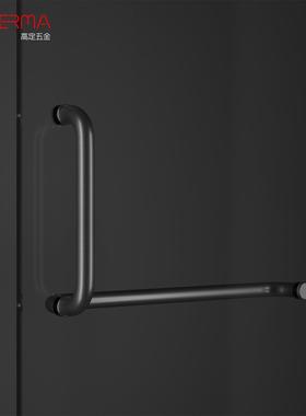 简约304不钢浴室玻璃门拉手加厚毛ESV巾架淋浴锈房凉拉手冲房L型