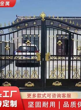 艺大门NOL庭铁院门别墅栅栏家用户外院子乡农村围墙大门门开门铁