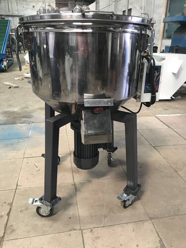 广东塑料混色机50KG 100KG200KG立式混色机不锈钢拌料机厂家