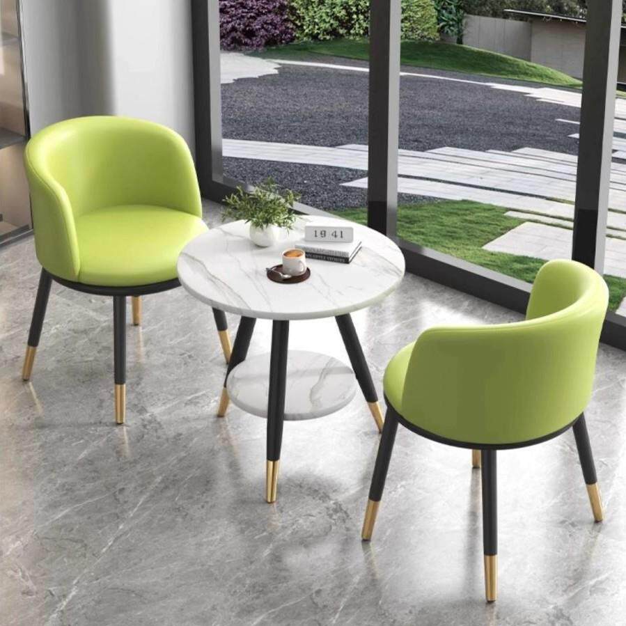 阳台小茶桌20套25新小型网红休闲圆桌洽茶几椅子SPC组款合装接待