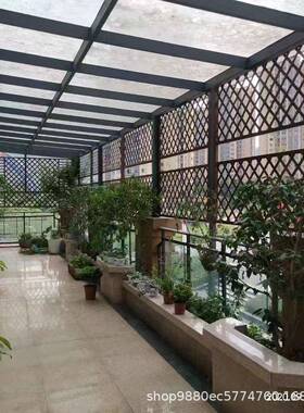 玻钢花架庭院防雨遮阳璃绿化花箱攀爬断架凉亭架WKF栏杆隔架室外