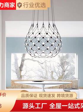 意大利别墅厅吊客挑空设计师软装灯代具复式灯楼现简84411约卧室