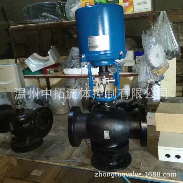 350℃导热油三通电动温控阀