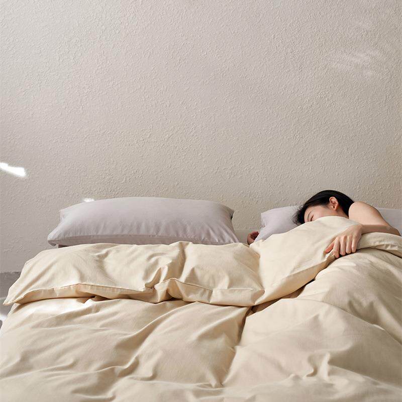aEOO纯磨毛单品被套类上全棉加厚秋冬季床用品色家用长绒棉被罩
