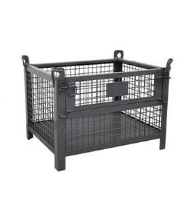 储笼框叠铁22631转框周箱快递笼车属料承重镀锌周金转筐带轮子