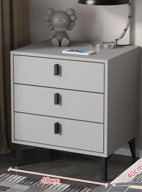 网红潮流头柜免漆简约现代奢家用床储FEQ卧室迷你轻整装床边物柜