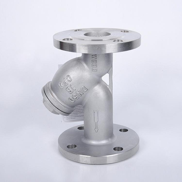 304不8锈钢法兰y型过滤器GL41W-16P滤水器D0N150NEV10050过滤网