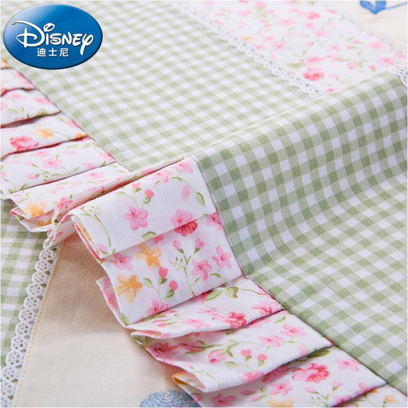 SAV棉卡通四件套贴布纯绣白雪主被套公主床单公套件