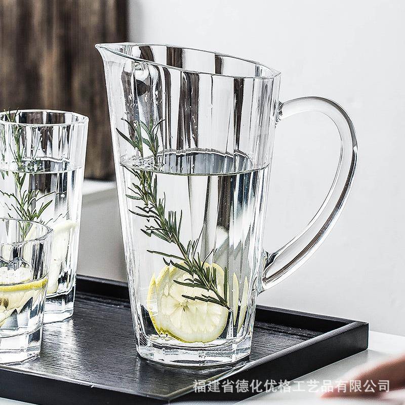 可4883进口晶NDE无铅水玻璃啤酒扎壶家用果汁饮料凉冷水U壶水水壶