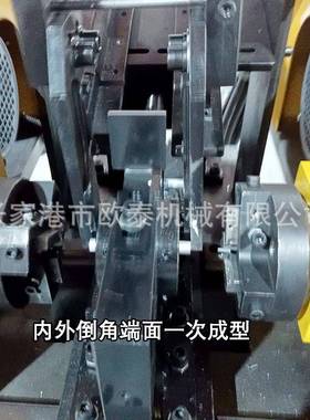 自不动双头倒角机伺圆服40182数控短料锈钢钢管圆管棒铝全管平头