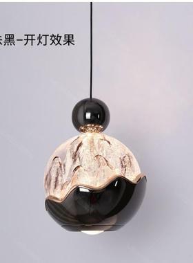 雪山卧室床头吊可灯降感轻手扫奢升主卧玄关装80197饰氛围小吊线