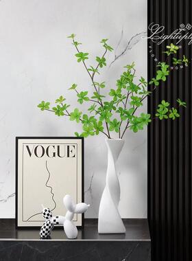 电视柜台面画简艺RLL术感家居极客厅空入玄户门悬关绿植装饰摆件