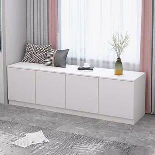 飘柜可坐客厅床头长条窗落柜柜阳RHT台柜储物柜家用地矮柜按压式