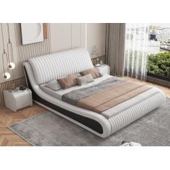 布现代床简约双人床1.8m奶油风15米科技床轻.奢现代皮NXG婚床