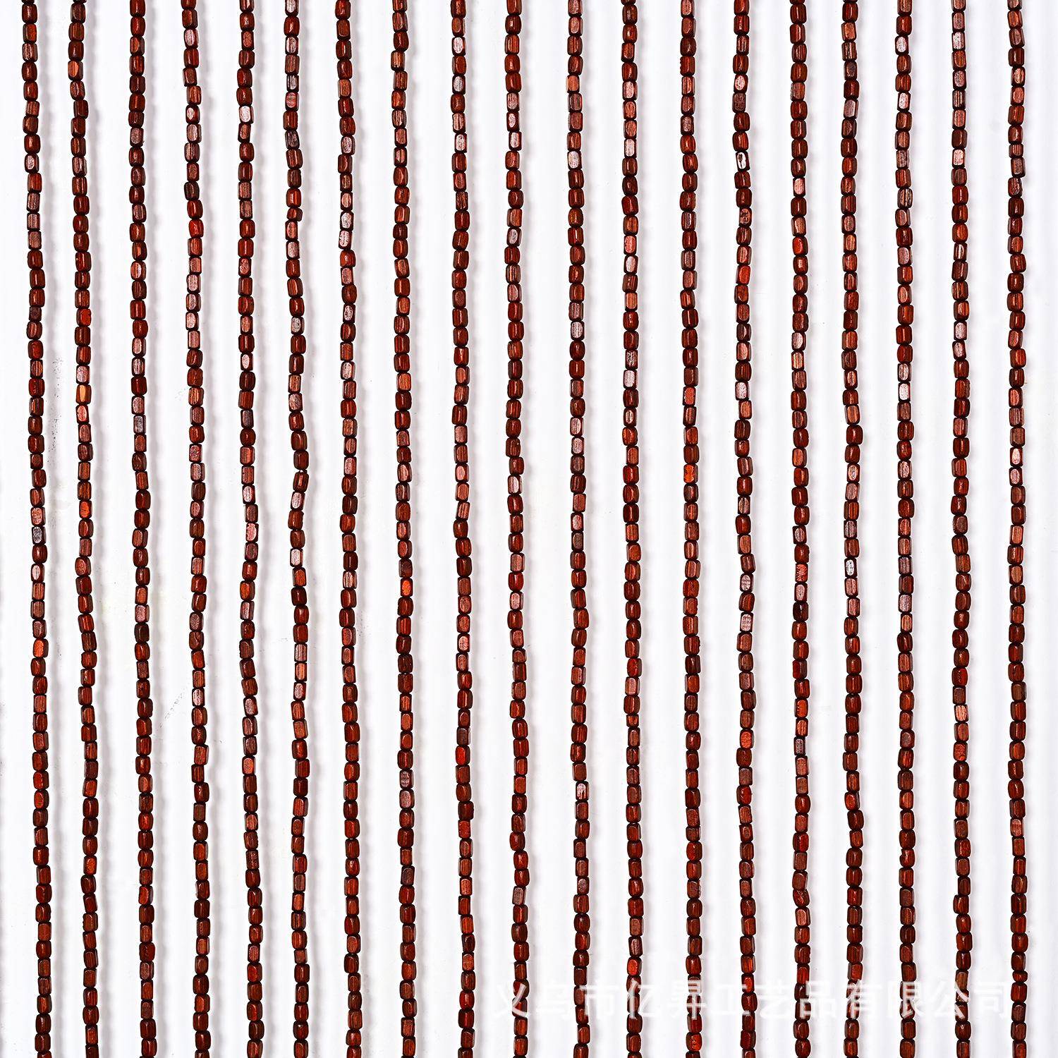 中田园新门店门帘防蚊款蝇门实木珠VPM帘简约式复古风隔断免装饰