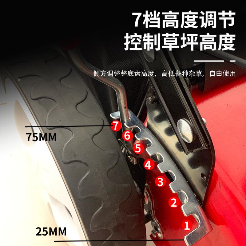 家庭用四轮坪机大功率自草走CBV汽油割草机带小型集草袋手推剪草