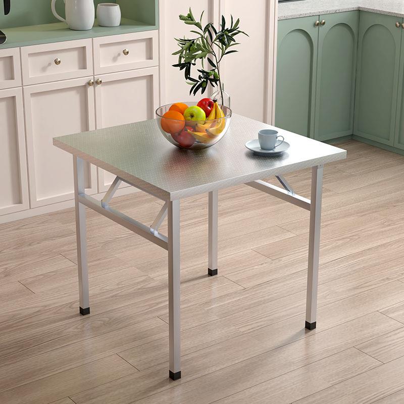 不锈钢叠折桌家用桌户外摆摊MVT小方桌用夜市简易餐桌商便携式烧