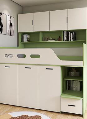 ?半储高床抽拉童衣柜一体组合床儿IYC房下小户型上床柜物收纳柜可