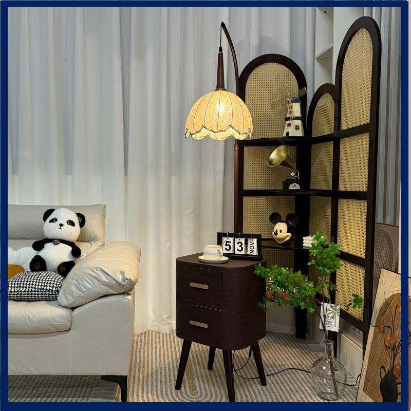 发中古落地卧室床头柜一体台灯实木置62039灯物茶几装围饰客厅沙