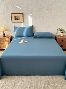 件简约全棉老布家用床单PDV单件纯粗棉单人学宿生舍三套1.5米被单