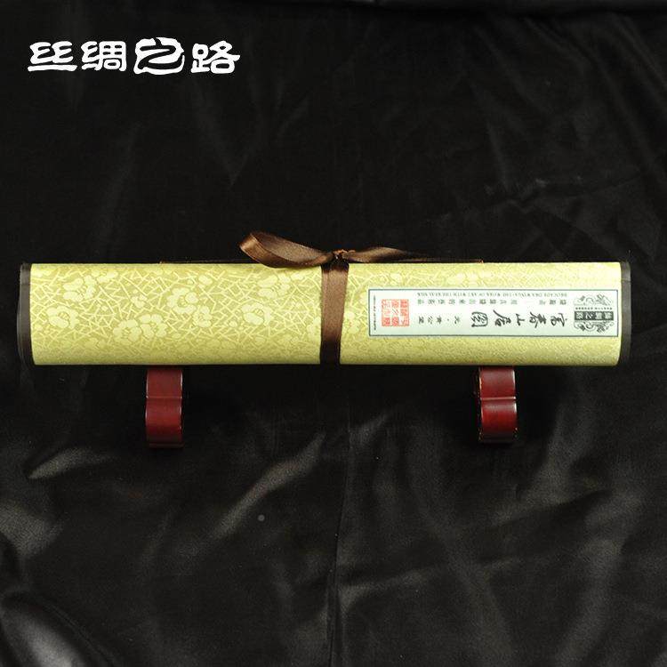 十ELS大传世名之一《富居图》山丝绸画丝绸卷轴画画真丝织春锦画