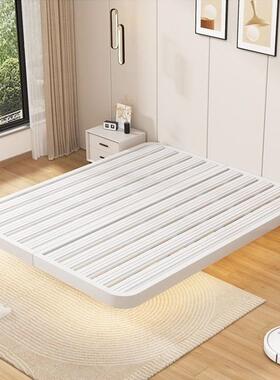 悬密浮床无头加床厚铁架钢架出租屋铁艺铺榻板榻米悬空主卧HYL双