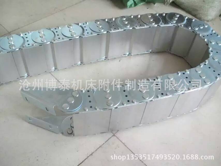 厂家直销机床用Ⅰ-Ⅱ-Ⅲ型钢铝拖链上海电缆坦克链全封闭钢制