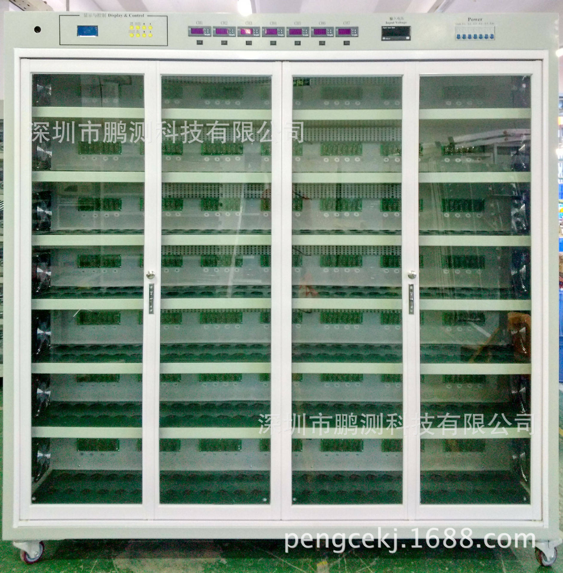 厂家直供392位充电器适配器电源老化车老化架温控型带电脑监控