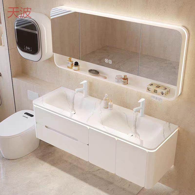 Ehd新款奶油岩板热弯一体双盆浴室柜组合橡木卫生间洗手简约洗漱,机械设备,其他机械设备,淘宝优惠券,粉丝福利购,淘宝优惠卷