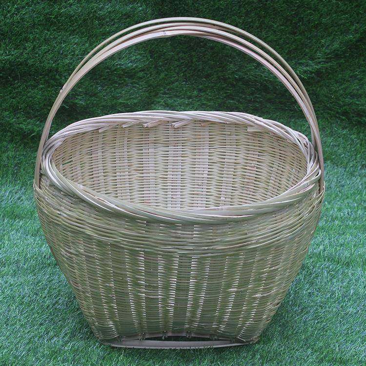 手工编织竹篮子装水果蔬菜圆形手提菜篮竹筐鸡蛋竹编篮家用竹圆筐,机械设备,其他机械设备,淘宝优惠券,粉丝福利购,淘宝优惠卷