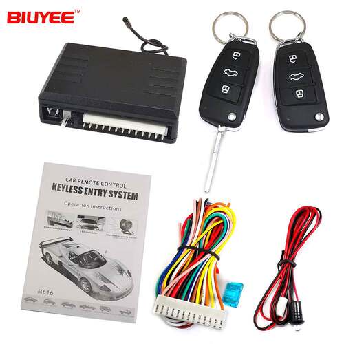 电商keylessentry汽车电子中控锁防盗器M616-8118B镖鹰