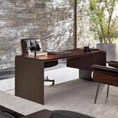 QH314书桌Degas德加 意式 极简书桌设计师高端现代轻奢实木老