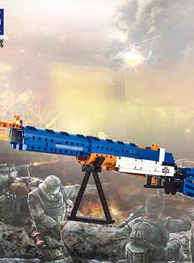 双鹰CaDA咔搭儿童玩具积木枪伽兰德步枪拼装男孩玩具模型C81002