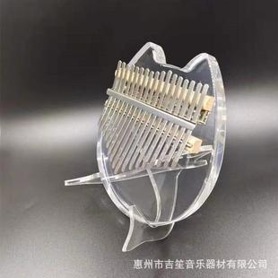 水晶透明拇指琴卡琳巴17音卡琳巴手指钢琴Kalimba手指琴