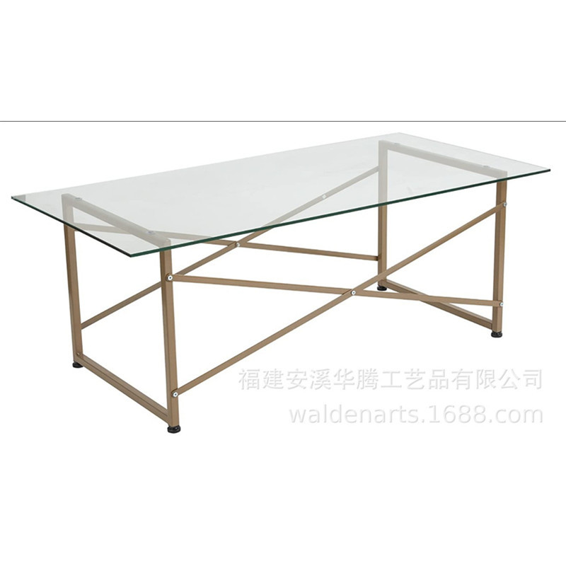 北欧玻璃长条桌几现代个性简约客厅茶几