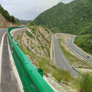 高速公防15434撞钢波形护拦板热镀锌波路安形梁板乡村喷塑波纹护