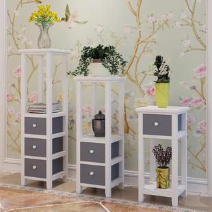 现代约多层花架景鱼客简厅阳WNP台花几实木盆架绿萝花架抽屉式 缸