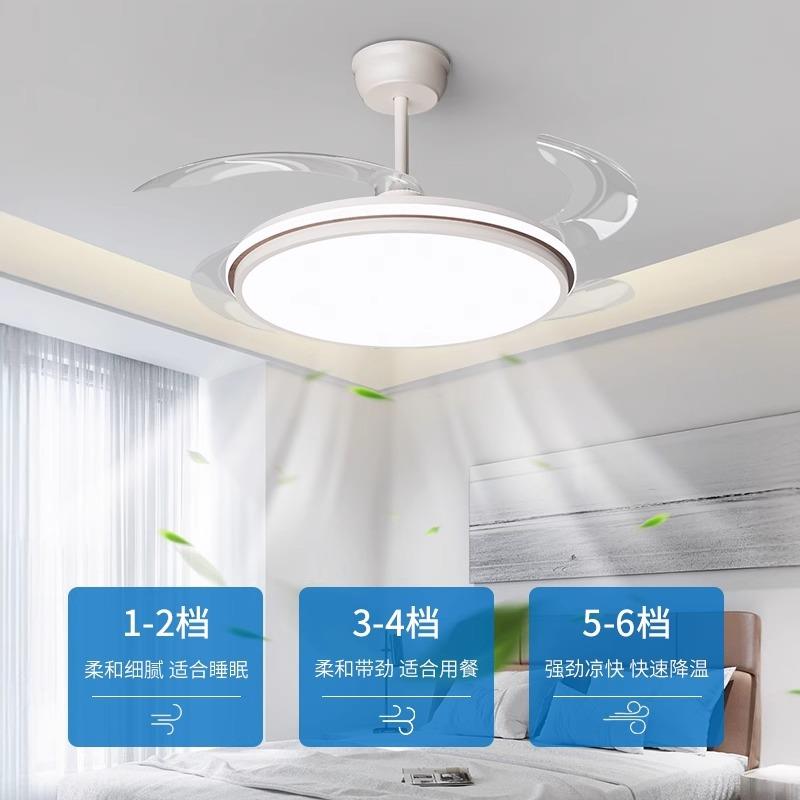 隐形扇灯225新款客厅卧风室餐厅用智能大风力吊家扇灯无品牌/中0