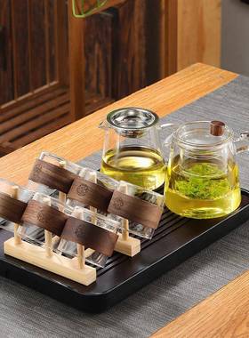 侧把玻耐高温璃单壶茶分离泡茶IAN壶泡沏水茶电陶炉煮茶器家用套