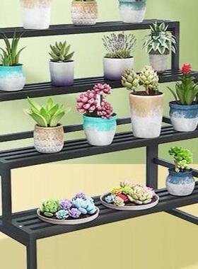 阳花架子落地式多层阶工梯台内XTL式防水防锈庭院多肉室外铁艺烤