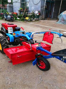 12力手扶拖机带后坐旋耕低矮型RNS菜园手扶拖拉机马机旋拉耕机