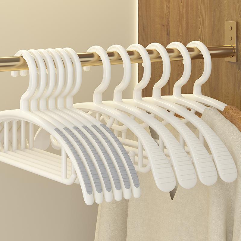 料家用无痕防滑防肩角宽衣撑塑多功晾能衣服晒收HZV纳挂架凌之